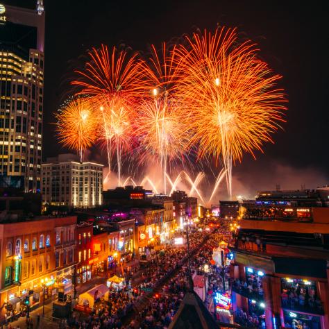 Nashville fireworks on July 4th