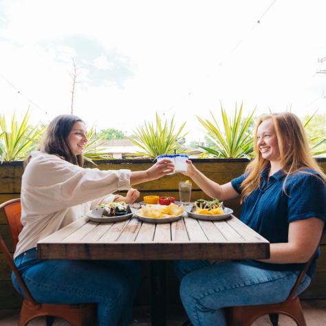 Outdoor patio at Pancho and Lefty's in Sylvan Park