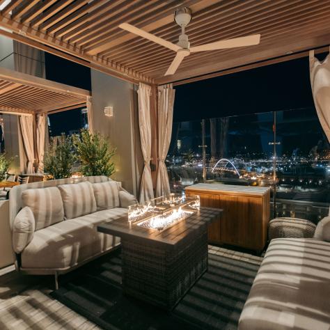 The Joseph cabana firepits
