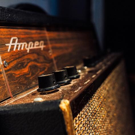 Closeup of an amplifier