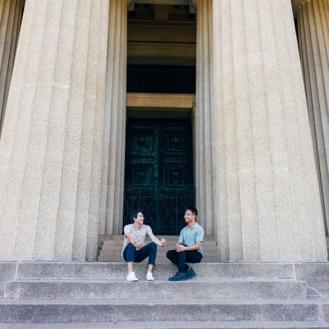 Couple at Parthenon