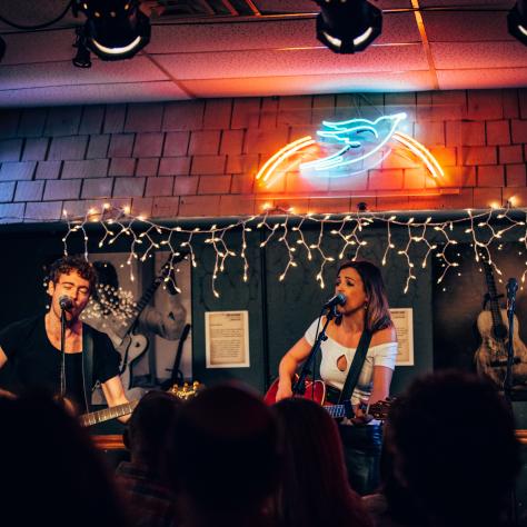 Songwriters performing at The Bluebird Cafe