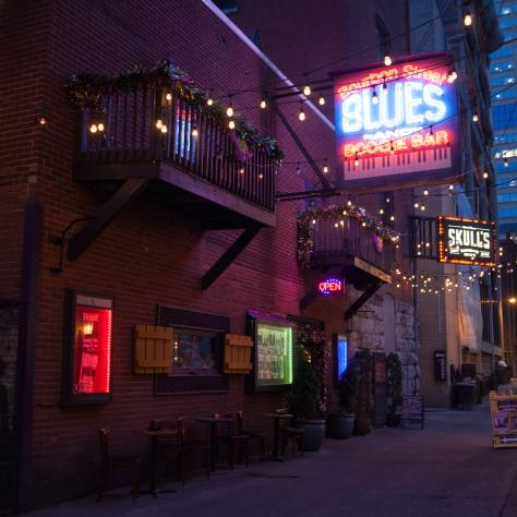 Printer's Alley at Night