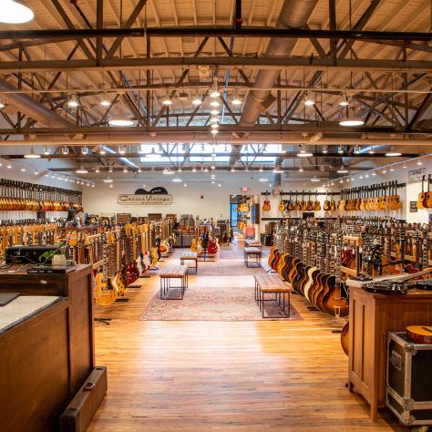 Inside of Carter Vintage Guitars