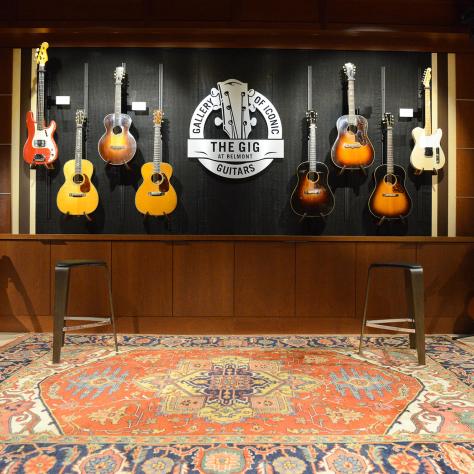 Guitar wall at The GIG at Belmont