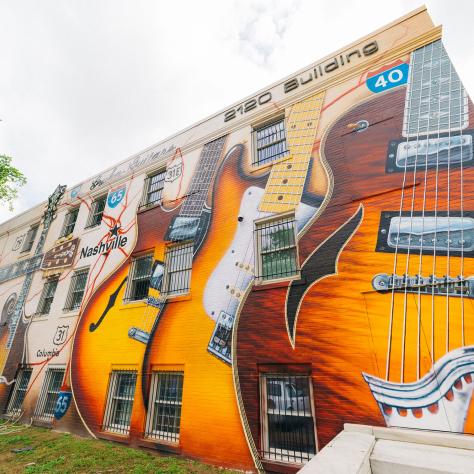 Gruhn Guitars Mural