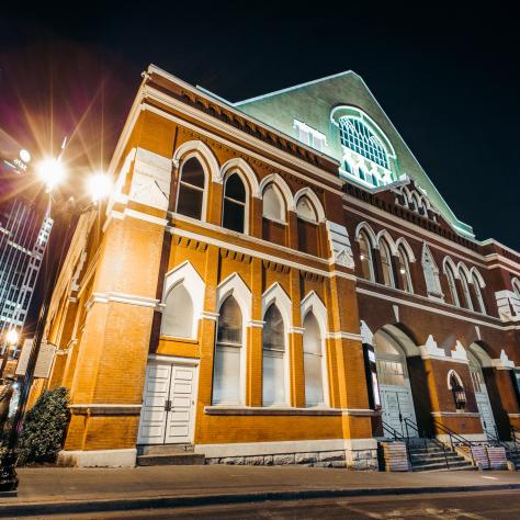 Ryman Auditorium at night