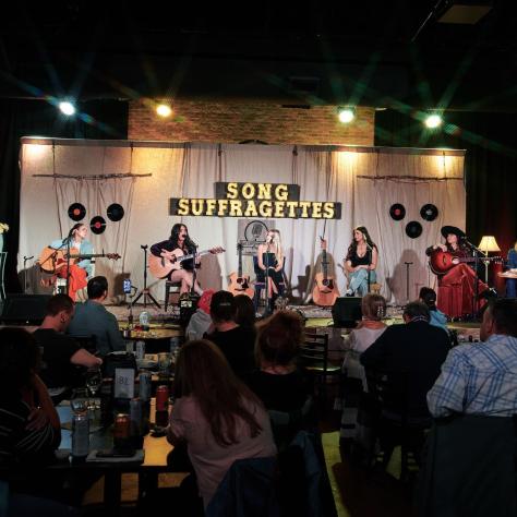 Song Suffragettes performing at The Listening Room Cafe