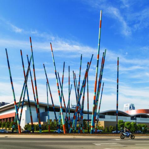 Stix sculpture in SoBro