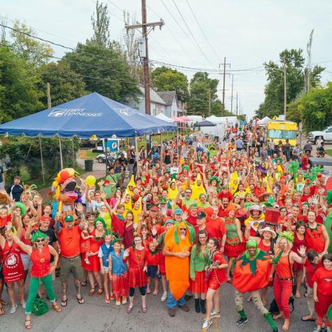 Crowd at Tomato Art Fest in Nashville
