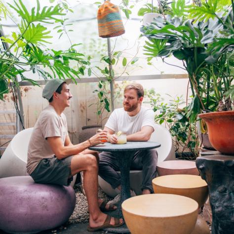 Guys drinking at Greenhouse Bar