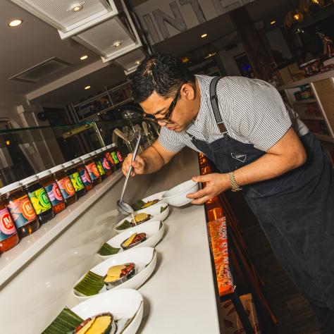 Chef Arnold Myint at International Market