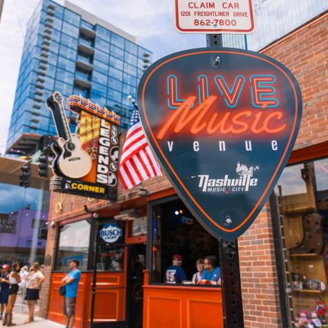 Live Music Venue Sign