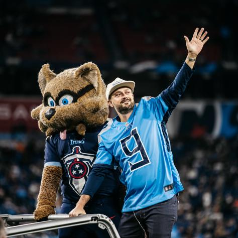 Nate Bargatze at Tennessee Titans game