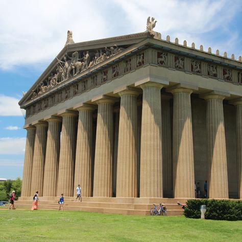 Angled photo of the Parthenon in Nashville