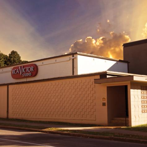 RCA Studio B shown at sunset