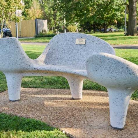 Dolly Parton Bench at Centennial Park