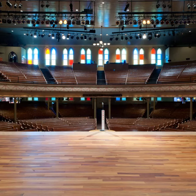 Ryman Auditorium stage