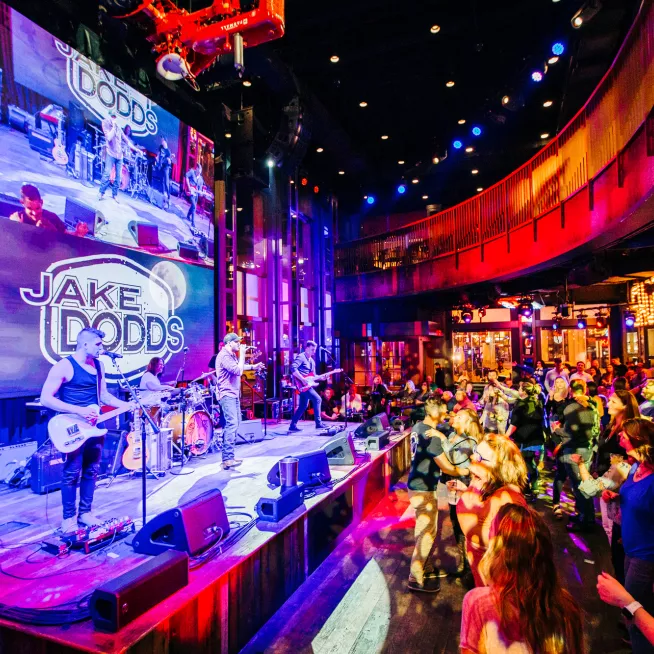 Band performing at Ole Red on Broadway