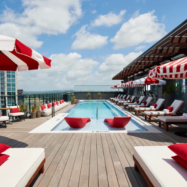 Virgin Hotel rooftop pool