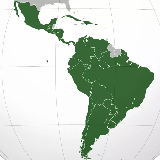 Map of Latin America