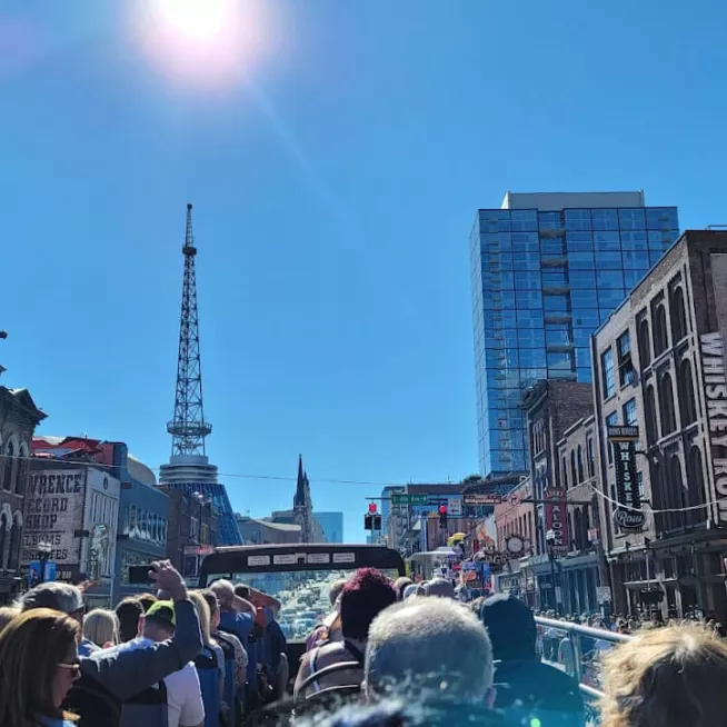 Gray Line Bus tour on Broadway