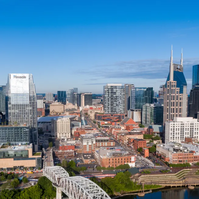 Nashville Skyline Aerial 2022