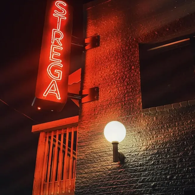 Exterior of Strega Bar in East Nashville