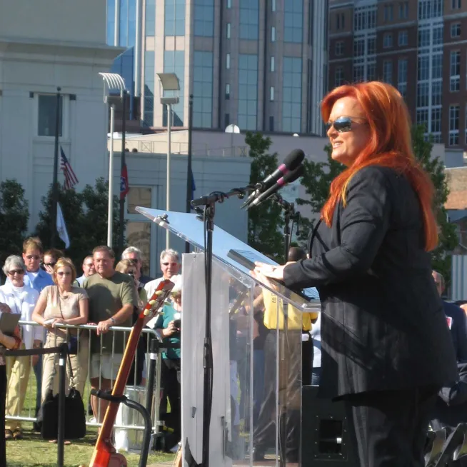 Wynonna Judd at the Walk of Fame ceremony