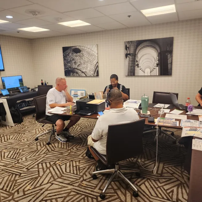 Team working 24/7