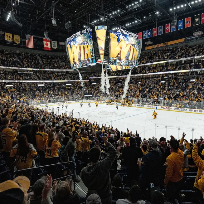 Nashville Predators Hockey Crowd