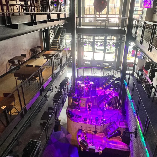 View of Main Stage from 3rd Floor
