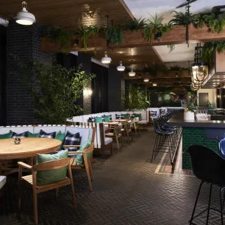 Feel a sense of luxury in Music City at Virgin Hotels Nashville's 14th floor rooftop oasis. Enjoy seasonal cocktails and bar bites by day and cool urban vibes by night as DJs carry the energy late into the night.