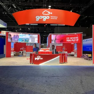 4P supplied the curved LED screens for this beautiful exhibit.