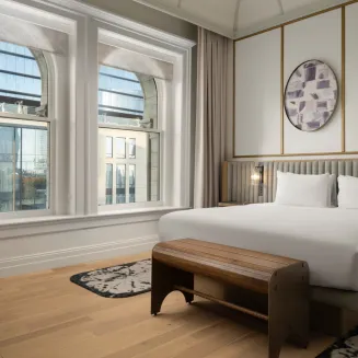 King Bedroom at Union Station Hotel at Nashville Yards