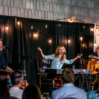 Private songwriter show at a country club