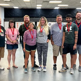 Book your next team building corporate event at Music City Archery! Enhance Teamwork & Have Fun! Get ready for an unforgettable team-building experience! Our events include engaging activities designed to foster collaboration, communication, trust and boost team morale. 
Events include all gear, coaching, and games.  Prices start at $35 a person. 
Give us a call to book your event.