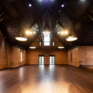Adelaide Hall is Clementine's largest space at 2800 sf. The room was built in 1889 and features exposed brick walls, concert quality sound, 2 stages, superior lighting, and logo projection.