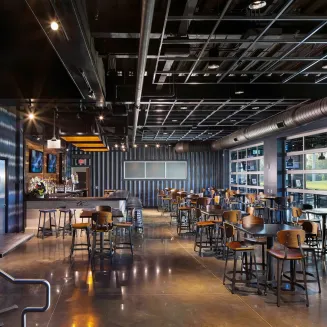 Interior view of Topgolf. Nashville, TN.