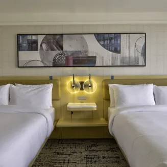 Check out our newly renovated Double Queen Room!  Soon, ALL of our rooms will be completed!