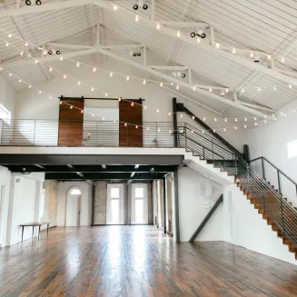 Great Hall with view to the Loft and Victorian offering versatile open venue space for all types of events.
