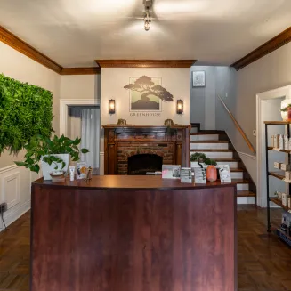 Front Desk of GreenHouse Luxury Spa