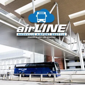 airLINE is the NEW Nashville Airport Shuttle connecting travelers from BNA to Downtown Nashville & Franklin, TN. To access at BNA from Baggage Claim, go to 5th Floor Walkway/Bridge, take elevators down and follow "Shuttle Service" signage.