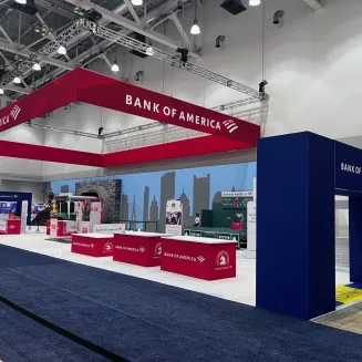 We set up this activation for Bank of America at the Boston Marathon.