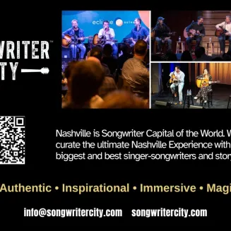 Nashville is Songwriter Capital of the World. We expertly curate the ultimate Nashville Experience with music’s biggest and best singer-songwriters and storytellers.