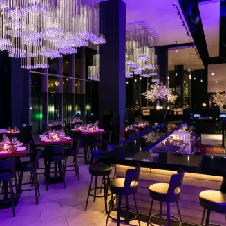 • Ideal for happy hours, meetings, wine tastings, seated dinners,
corporate or special events
• Music from the DJ can be piped in for the
ultimate atmosphere