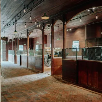 The Stable Hall houses carriages from the 1800s and can be explored by the public and also used for private events.