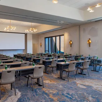 The Debut Room - Beautifully appointed and able to accommodate versatile layouts that work with the rhythm of life, audiovisual tech and catering options will help to hit the right note for your event. There is a private outdoor terrace attached.