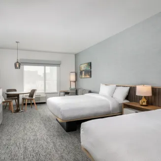 Two Queen Beds with Full Kitchenette