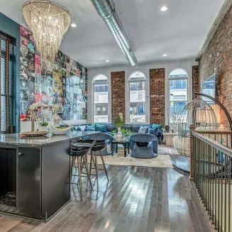 Our Bettye B Loft is a 3 bedroom, 3 bathroom property in the heart of downtown Nashville